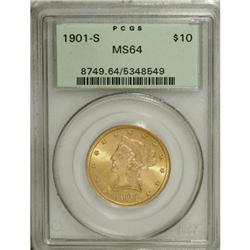 1901-S $10 MS64 PCGS