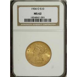 1904-O $10 MS62 NGC