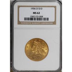 1906-D $10 MS62 NGC