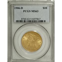 1906-D $10 MS63 PCGS