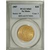 Image 1 : 1907 $10 No Periods MS62 PCGS