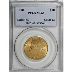 1910 $10 MS62 PCGS