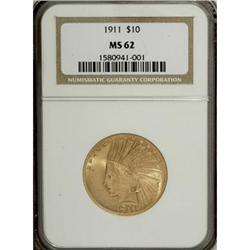 1911 $10 MS62 NGC