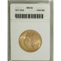 1911 $10 MS62 ANACS