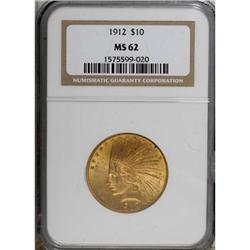 1912 $10 MS62 NGC