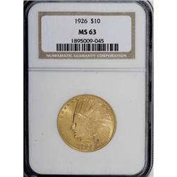 1926 $10 MS63 NGC