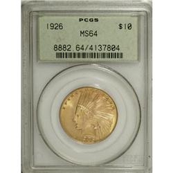 1926 $10 MS64 PCGS
