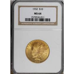 1932 $10 MS64 NGC