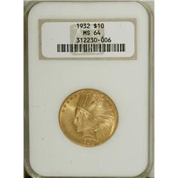 1932 $10 MS64 NGC