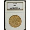 Image 1 : 1861 $20 XF45 NGC