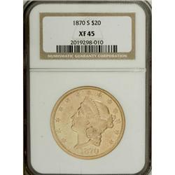 1870-S $20 XF45 NGC