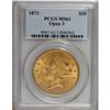 Image 1 : 1873 $20 Open 3 MS61 PCGS