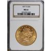Image 1 : 1877-S $20 MS61 NGC