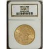 Image 1 : 1882-S $20 MS61 NGC