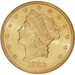 1883-S $20 MS61 NGC
