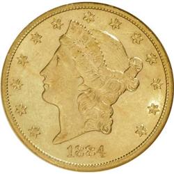 1884-CC $20 AU55 NGC