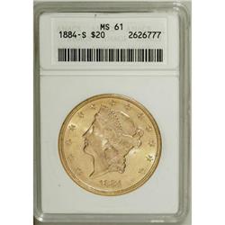 1884-S $20 MS61 ANACS