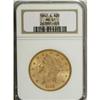 Image 1 : 1887-S $20 MS61 NGC