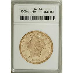 1888-S $20 AU58 ANACS