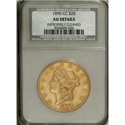 1890-CC $20 AU50 CSN