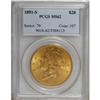 Image 1 : 1891-S $20 MS62 PCGS