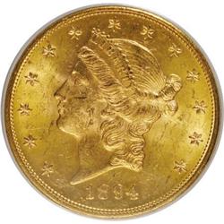 1894-S $20 MS62 PCGS