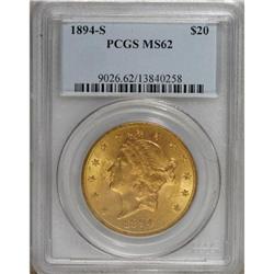 1894-S $20 MS62 PCGS