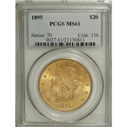 1895 $20 MS61 PCGS