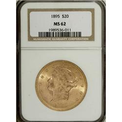 1895 $20 MS62 NGC