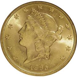 1895 $20 MS63 NGC