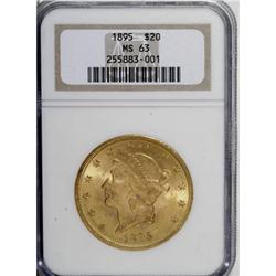 1895 $20 MS63 NGC