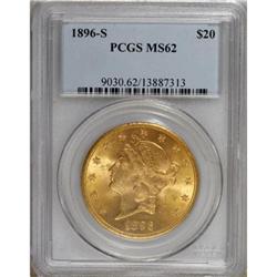 1896-S $20 MS62 PCGS