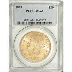 1897 $20 MS61 PCGS