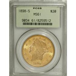 1898-S $20 MS61 PCGS