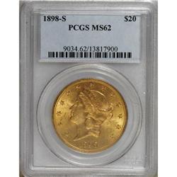 1898-S $20 MS62 PCGS