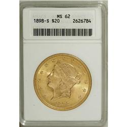 1898-S $20 MS62 ANACS