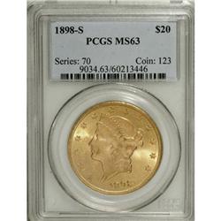 1898-S $20 MS63 PCGS
