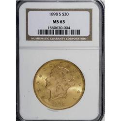 1898-S $20 MS63 NGC