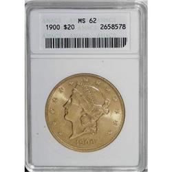 1900 $20 MS62 ANACS