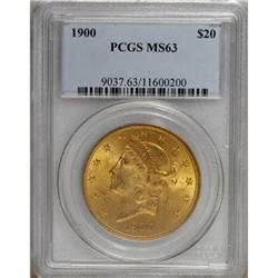 1900 $20 MS63 PCGS