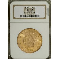 1900 $20 MS63 NGC
