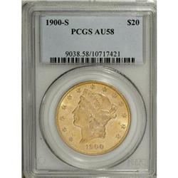 1900-S $20 AU58 PCGS