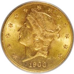 1900-S $20 MS62 PCGS