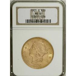 1901-S $20 MS61 NGC