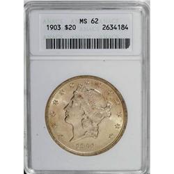 1903 $20 MS62 ANACS