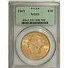 Image 1 : 1903 $20 MS63 PCGS