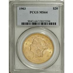 1903 $20 MS64 PCGS