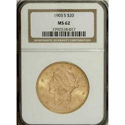 1903-S $20 MS62 NGC
