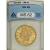Image 1 : 1904 $20 MS62 ANACS