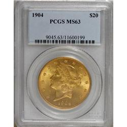 1904 $20 MS63 PCGS